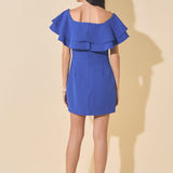 Ruffled Off Shoulder Mini Dress