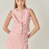 MARSY - Pinstripe Vest - TOPS available at Marsy