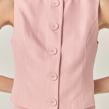 MARSY - Pinstripe Vest - TOPS available at Marsy