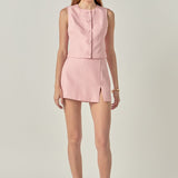 MARSY - Pinstripe Mini Skort - SKORTS available at Marsy