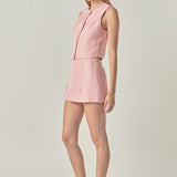 MARSY - Pinstripe Mini Skort - SKORTS available at Marsy