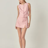 MARSY - Pinstripe Mini Skort - SKORTS available at Marsy