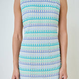 Sleeveless Striped Knit Mini Dress