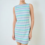 Sleeveless Striped Knit Mini Dress