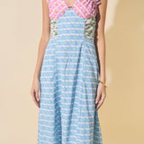 Printed Satin Dress