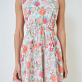 Floral Print Cut Out Mini Dress