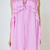 Chiffon Ruffle Mini Dress