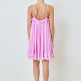 Chiffon Ruffle Mini Dress