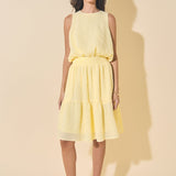 Tiered Midi Skirt
