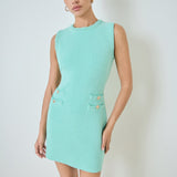 Braided Knit Sleeveless Dress