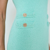 Braided Knit Sleeveless Dress