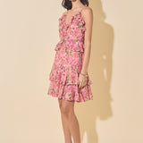 Floral Pink Mini Dress