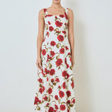 Rose Print Maxi Dress