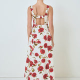 Rose Print Maxi Dress