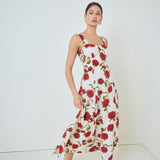 Rose Print Maxi Dress