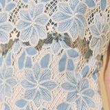Bust Panel Embroidered Mini Dress