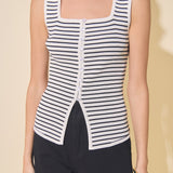 Striped Knit Tank Top