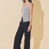 Striped Knit Tank Top