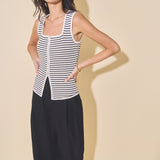 Striped Knit Tank Top