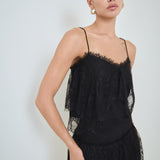 Tiered Lace Mini Skirt
