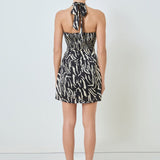 Gold Ring Animal Print Mini Dress