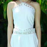 Lace Trim Halter Top