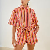 Shorts with Tie Belt