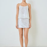 Sequin Embellished Mini Skirt