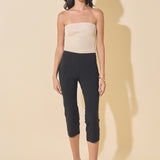 Low Rise Capris with Side Slits
