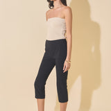Low Rise Capris with Side Slits
