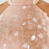 Sequin Fitted Halter Top