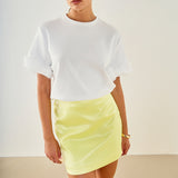 Boyfriend T-Shirt with Rosette Details