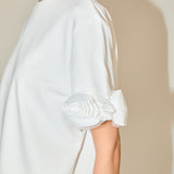 Boyfriend T-Shirt with Rosette Details
