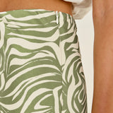 Print Slip Maxi Skirt