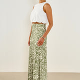 Print Slip Maxi Skirt