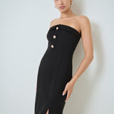 Strapless Midi Dress