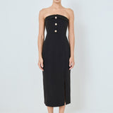 Strapless Midi Dress