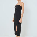 Strapless Midi Dress