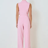 Blazer Open Front Jumpsuit