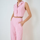 Blazer Open Front Jumpsuit