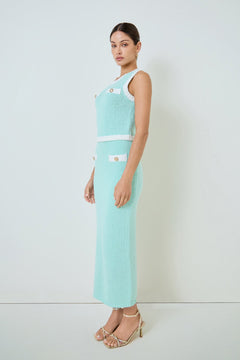 Crochet Knit Maxi Skirt