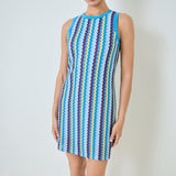Zigzag Knit Mini Dress