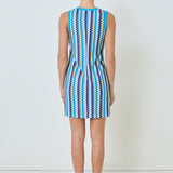 Zigzag Knit Mini Dress