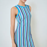 Zigzag Knit Mini Dress