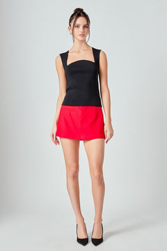 MARSY - Linen Mini Skort - SKORTS available at Marsy