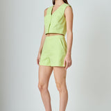 MARSY - Three Buttons Vest - TOPS available at Marsy