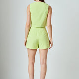 MARSY - Three Buttons Vest - TOPS available at Marsy