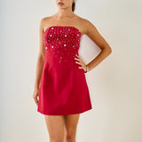 Jewel Strapless Mini Dress
