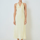 V-neck Satin Dress