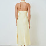 V-neck Satin Dress